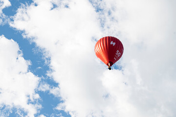 Heissluftballon über Luzern, Schweiz