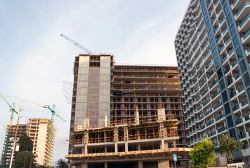 Building construction in Batumi city. Batumi. Georgia