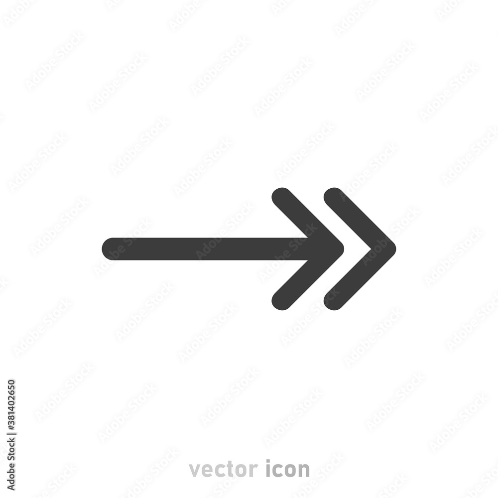 Aufkleber arrows icon set in flat style on white background. thin line. web design. vector illustration.