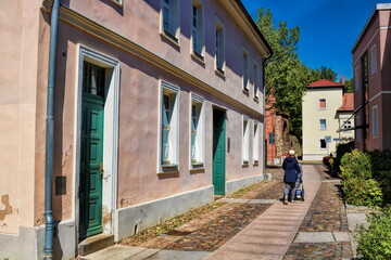 bernau bei berlin, deutschland - altstadt mit henkerhaus