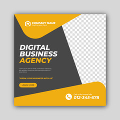 Corporate Business Social media post design or web banner design for social media editable social media post for all platform