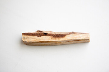 Natural incense  Palo Santo on light background