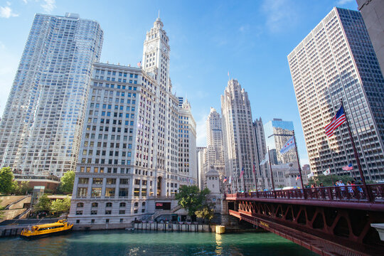 DuSable Bridge In Chicago In USA