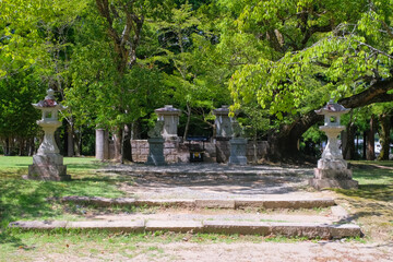 Obraz premium 熊野本宮大社 大斎原 石祠