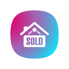 Home Sold Sign - Button