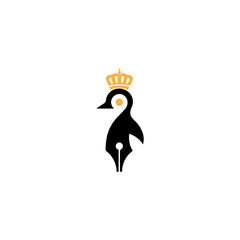 penguin logo template design