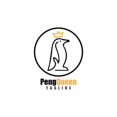 penguin logo template design