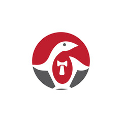 penguin logo template design