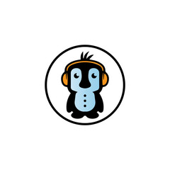 penguin logo template design
