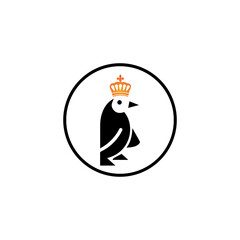 penguin logo template design