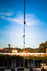 Obraz premium Linha de lampadas