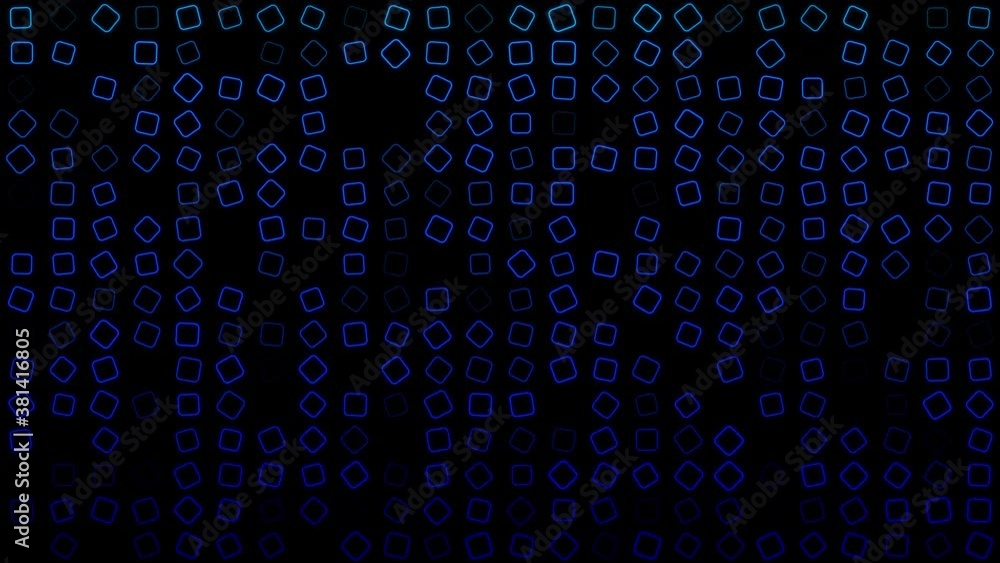 Poster blue rectangle gradient polygon grid motion background