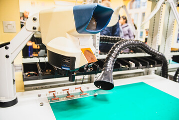 Vacuum cleaner for garbage collection in the workshop for repair of electrical circuits