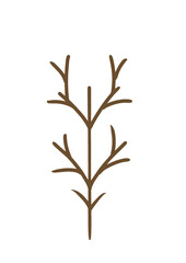 Flat tree pine icon illustration. Trees forest simple plant