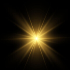 Obraz premium Glow light effect. Star burst with sparkles.