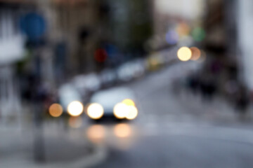 De-focused city urban environment suitable for backgrounds.