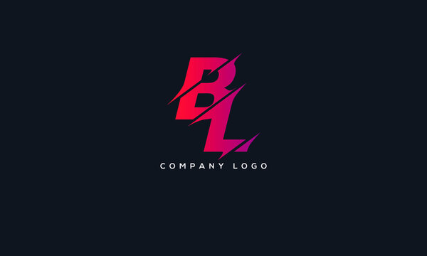 BL Letter Logo Design Template Vector