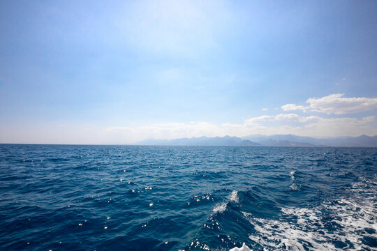 view of the sea from the sea