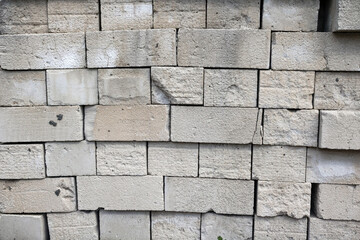 Facing stone brick wall texture.
