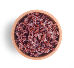 rice bowl on white background