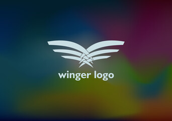 Wings modern logo, branding and identity for gaming 