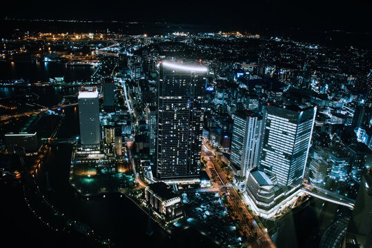 横浜の夜景（ランドマークタワー）