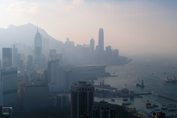 香港 寶馬山・紅香爐峰からの景色