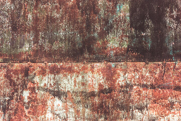 Abstract brown grunge metallic background.