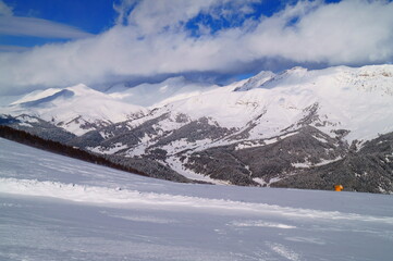 Fototapeta premium Panorama of mountain landscapes of the CAUCASUS