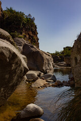 River between the rocks in Nono, Cordoba