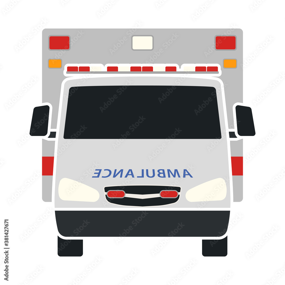 Sticker ambulance icon