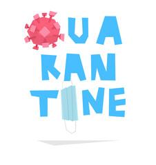 Virus pollution concept illustration for medical banners and Stay home and quarantine posters backgrounds design. Eps10 vector illustration