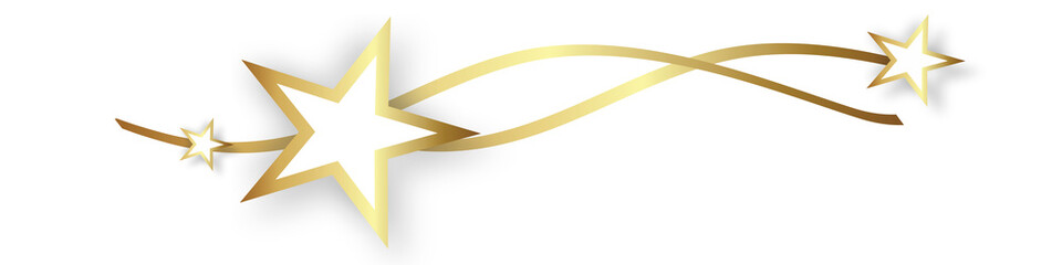 Sterne Band Banner Stern Weihnachten Gold Welle Wellen