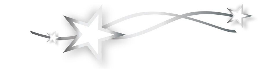 Stern Sterne Silber Band Banner Welle Wellen Weihnachten Hintergrund 