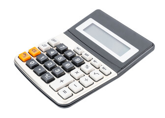 Calculator isolated on white background