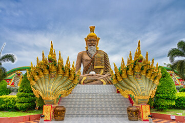 Suphan Buri / Thailand / August 15, 2020 : Hermit Park, the largest in the world. Dhamma Vipassana...