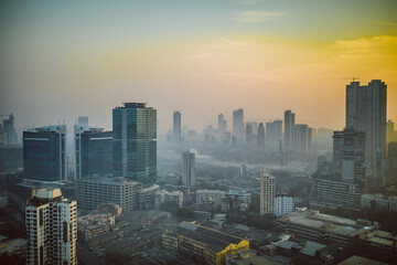 Fototapeta na wymiar Mumbai skyline at dawn