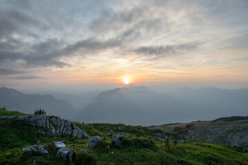 Sonnenuntergang im Salzkammergut