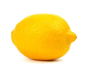 Yellow lemon isolated on a white background