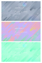 Obraz premium Placard template with abstract geometric shapes, 80s memphis bright style flat design elements. Retro art for covers, banners, flyers and posters. Eps10 vector illustrations