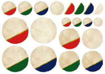 和紙フレーム02【円/切り返し】