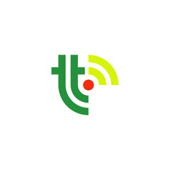 T logo vector icon illustrations