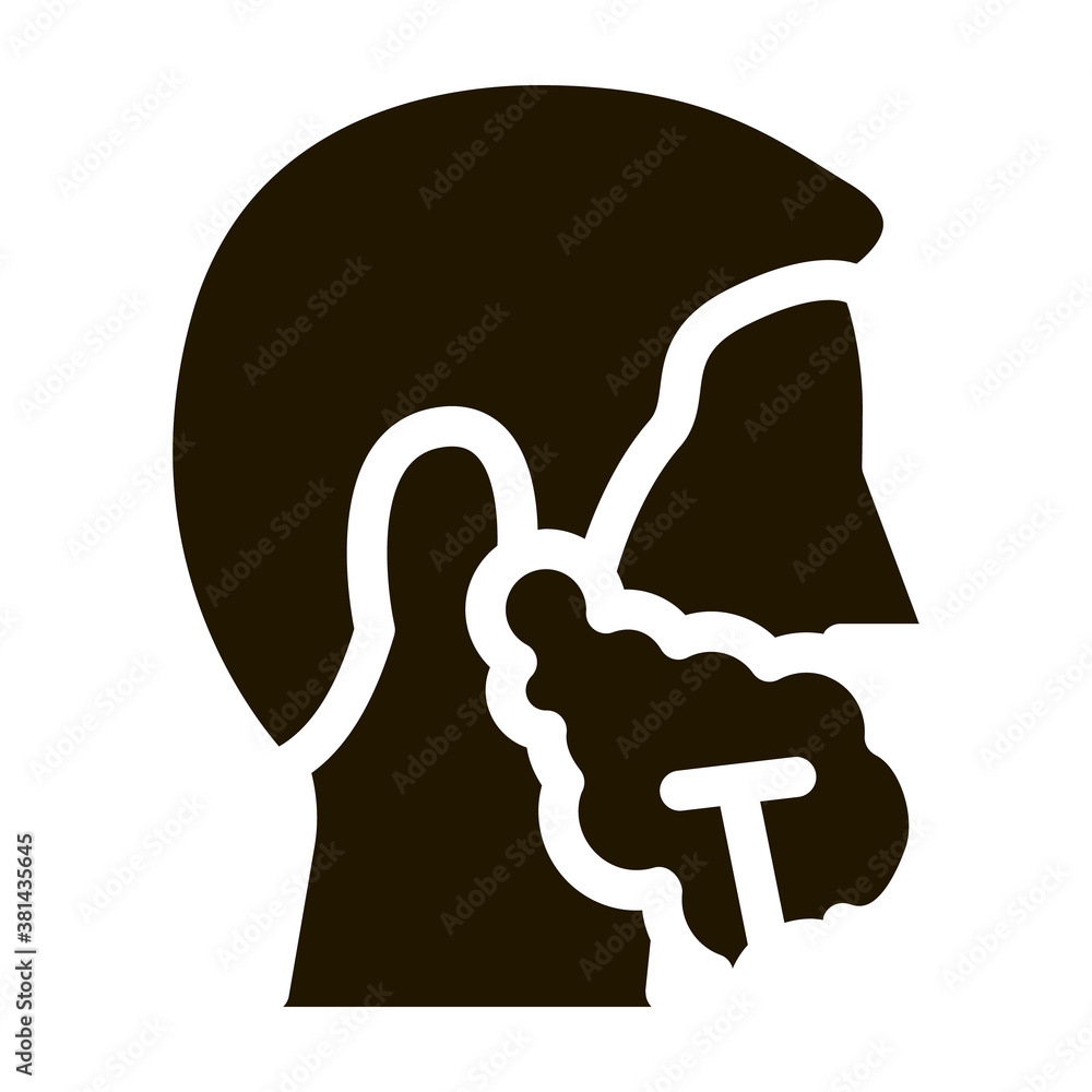 Poster man shaving with razor glyph icon vector. man shaving with razor sign. isolated symbol illustration