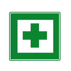 First Aid Room Signs with white background.