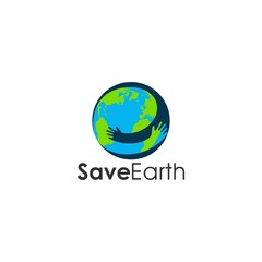Fototapeta premium simple typography E huge the world vector logo