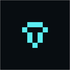 Obraz premium T logo vector icon illustrations