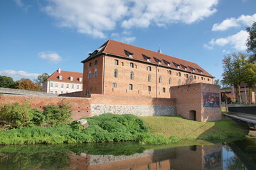 Fototapeta premium Polska - Mazury - Lidzbark Warmiński. Zamek Biskupów Warmińskich.
