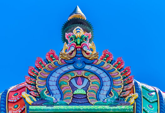 Fronton de temple Tamoul indien 