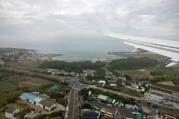 하늘에서 찍은  항공사진