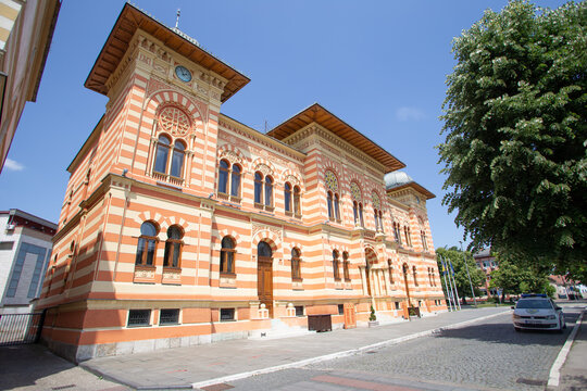 BRCKO DISTRICT, BOSNIA AND HERZEGOVINA - Aug 04, 2020: City hall in Brcko dsitrict, Bosnia and Herzegovina